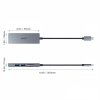 AUKEY HUB USB-C CB-C63 aluminiowy | Ultra Slim | 4w1 | 3xUSB 3.1 | 1xMicroSD i SD